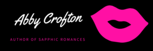 Abby Crofton author of sapphic romances with pink lips